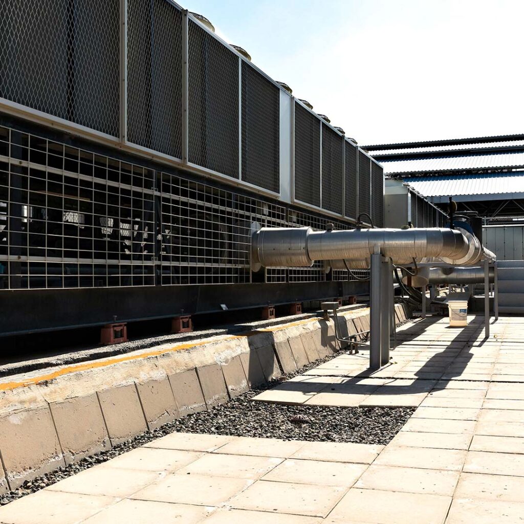 FTX ventilation system heat exchanger cutaway