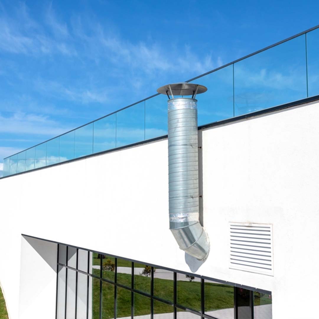 Modern home ventilation system, fresh air flow